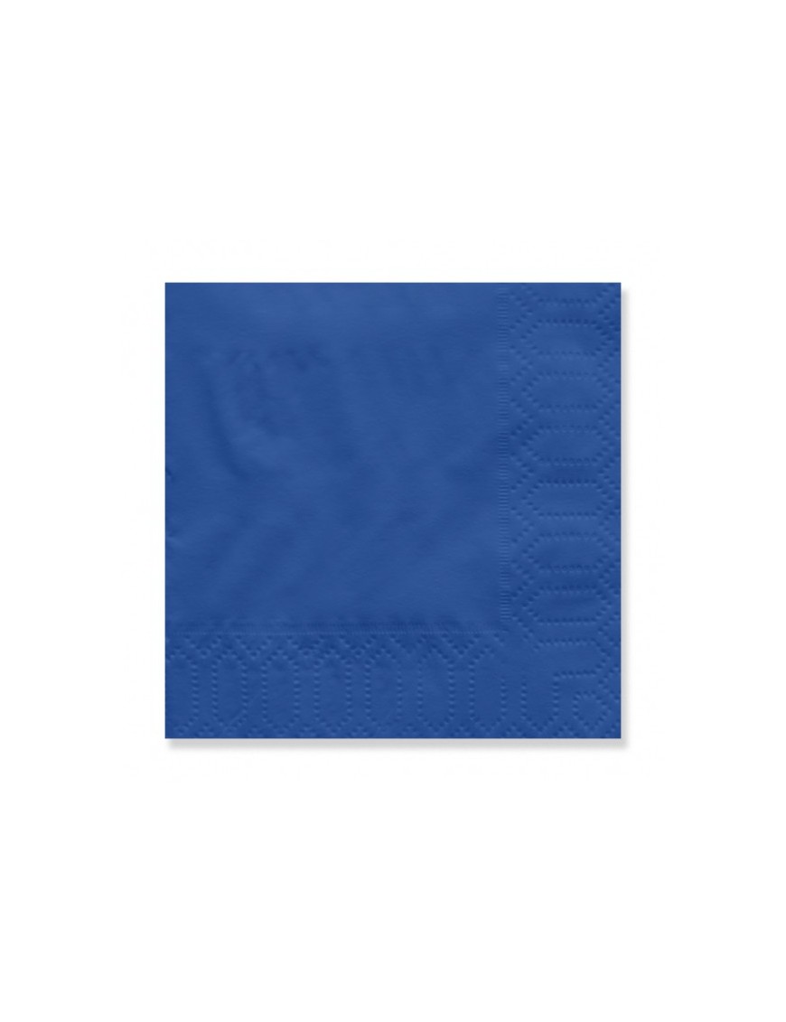 SERVILLETA 20X20 2.PLIS AZUL TISSUE/D.CLEV P/100 U