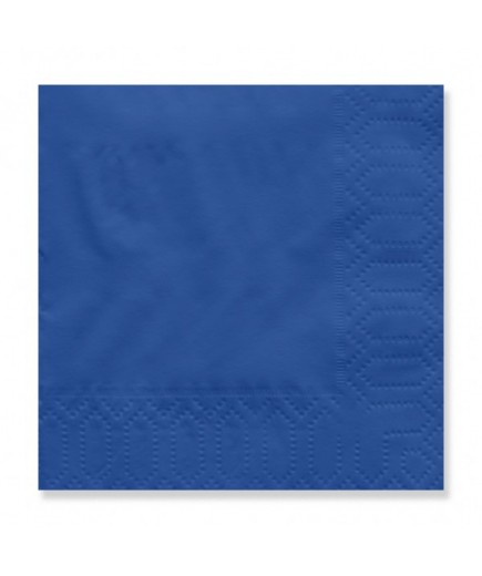 SERVILLETA 20X20 2.PLIS AZUL TISSUE/D.CLEV P/100 U
