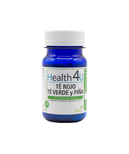 HEALTH4U TÉ ROJO, VERDE Y PIÑA CAPSULAS  B/45 UD
