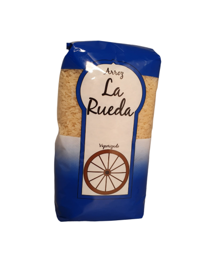 ARROZ LA RUEDA GRANO VAPORIZADO PRIMERA P/1KG
