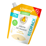 JABON MANOS LIQUIDO LIVERNY LECHE/MIEL ECOPACK 1 L