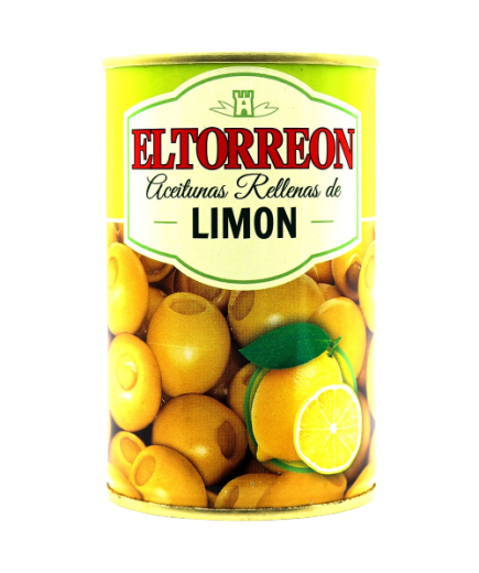 ACEITUNA EL TORREON RELLENA LIMON L/300 GR