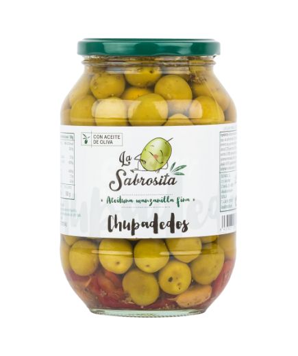 ACEITUNA LA SABROSITA CHUPADEDOS T/C 850 GR