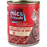 COMIDA GATO MIC&FRIENDS BUEY L/415 GR