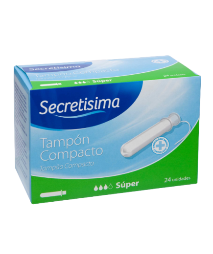 TAMPONES SECRETISIMA C/APLICADOR SUPER C/24 UD