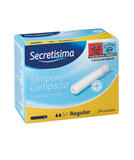 TAMPONES SECRETISIMA C/APLICADOR REGULAR C/24 UD
