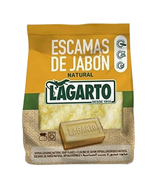 DETERGENTE LAGARTO JABON NATURAL ESCAMAS B/400 GR
