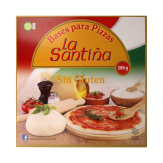 BASE PARA PIZZA S/GLUTEN LA SANTIÑA P/2X140GR