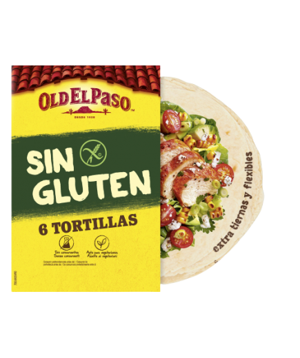 S/GLUTEN OLD EL PASO TORTILLA MEJICANA P/6 UD