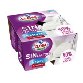 CLESA YOGUR S/LACTOSA NATURAL AZUCARADO PACK-4UD