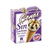 HELADO CASTY CONO VAINILLA SIN LACTOSA PACK-4U