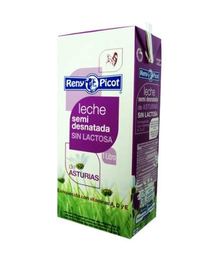 LECHE RENY/P.ASTURIA SIN LACTOSA SEMID.BRICK 1 L