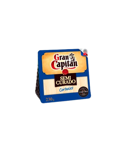 QUESO LACT.G.CAPITAN SEMI/CURD.CUÑA-CORT/230.GR.