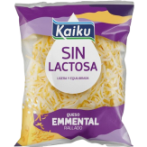 QUESO RALLADO EMMENTAL SIN LACTOSA KAIKU B/100 GR