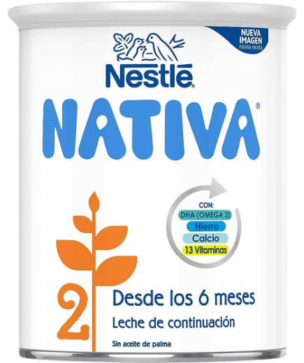 LECHE CONTINUACION EN POLVO NESTLE NATIVA2 B/800GR