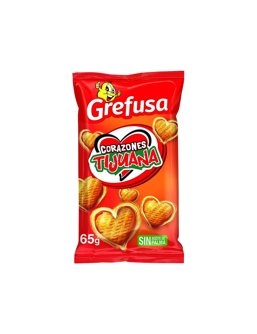APERITIVOS GREFUSA CORAZONES TIJUANA B/65 1,40€