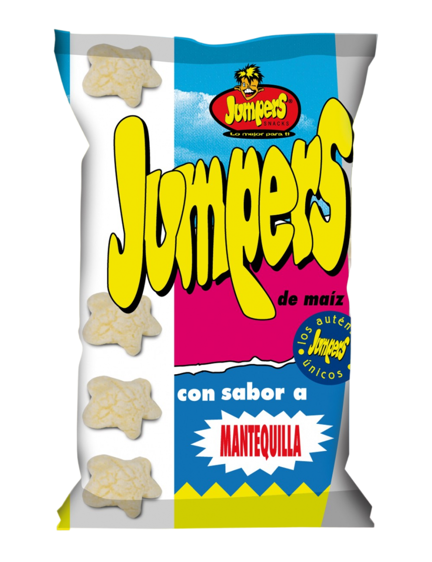 APERITIVOS JUMPERS SABOR MANTEQUILLA B/90 GR
