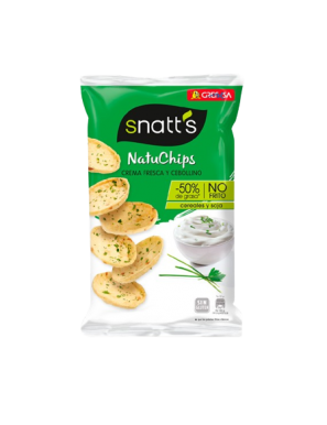 APERITIVOS NATUCHIPS SNATT´S SOUR CREAM  B/65 GR