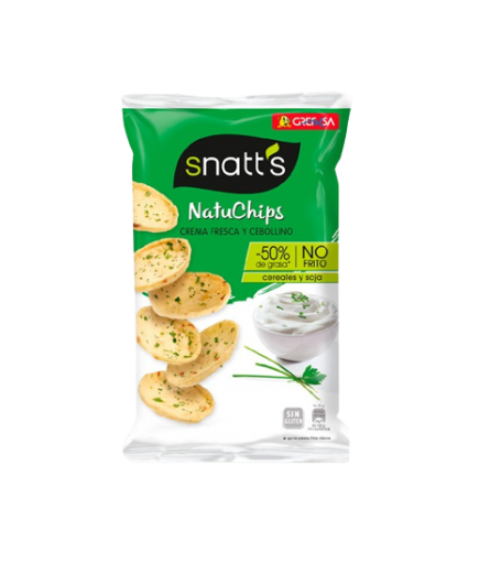APERITIVOS NATUCHIPS SNATT´S SOUR CREAM  B/65 GR