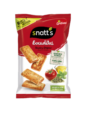 APERITIVOS BOCADITOS SNATT´S TOMATE-OREGNO B/80GR