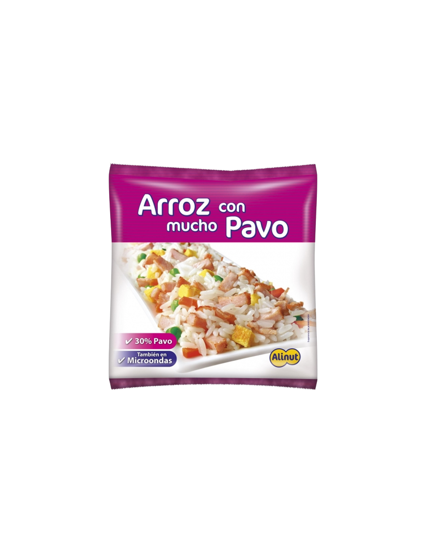ARROZ CON PAVO ALINUT C/7120 BOLSA 240.GR.
