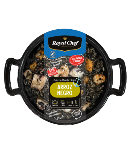 ARROZ NEGRO ROYAL CHEF BANDEJA 350 GR