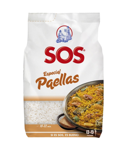 ARROZ SOS ESPECIAL PAELLAS  B/ 1.KG.