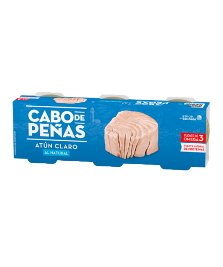 ATUN CABO PEÑAS AL NATURAL 80GR PACK-3UD