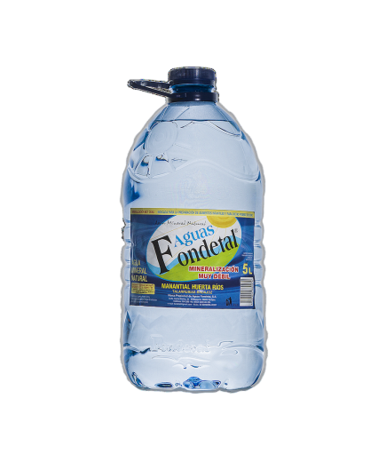 AGUA MINERAL FONDETAL GARRAFA PET-5.LITROS