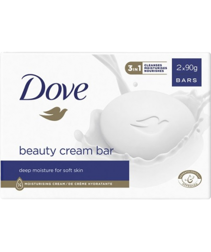 JABON PASTILLA DOVE TOCADOR 90GR PACK-2 UD