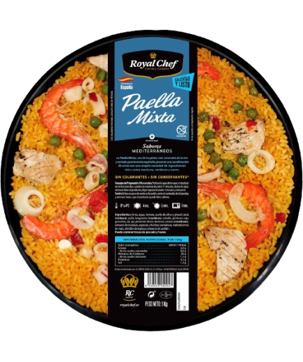 PAELLA MIXTA ROYAL CHEF BANDEJA 1 KG