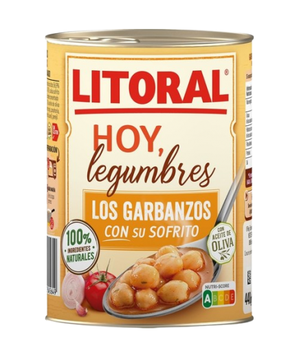 GARBANZO LITORAL C/SOFRITO (HOY LEGUMBR) L/430G
