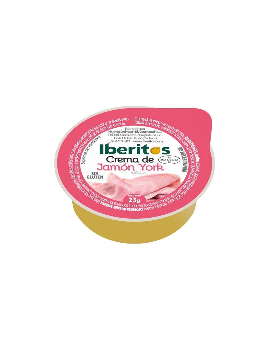 PATE CREMA IBERITOS YORK  PORC 23GR C/45 UD 