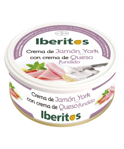 PATE CREMA IBERITOS YORK C/QUESO  L/250 GR