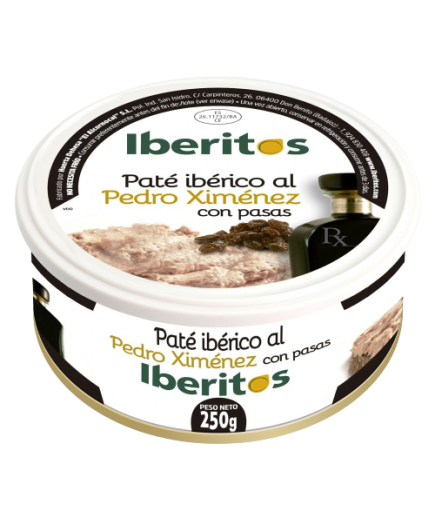 PATE IBERITOS PEDRO XIMENEZ C/PASAS  L/250.G