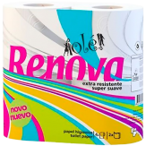 PAPEL HIGIENICO RENOVA 2 CAPAS OLÉ B/4 UD
