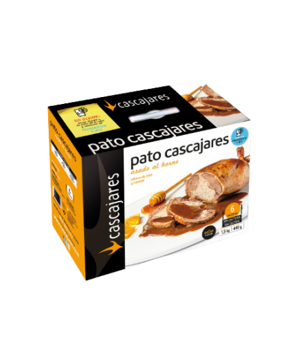CAS.PATO ASADO RELLLENO MIEL/NARANJA.6.RACION.