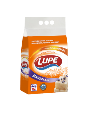 DETERGENTE  LUPE SACO MARSELLA 170 DOSIS 10 KG.