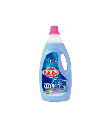 SUAVIZANTE KIRIKO AZUL 57 DOSIS GARRAFA 4 LITROS