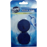 LIMPIADOR WC TDOY PASTILLAS CISTERNA AZUL PACK-2UD