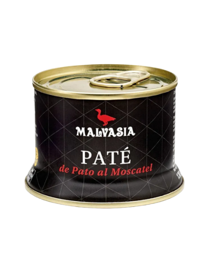 PATE PATO MOSCATEL MALVASIA. LATA A/F.130.GR.