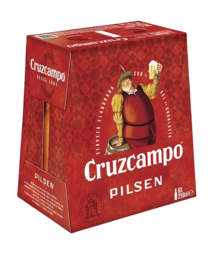 CERVEZA CRUZCAMPO VIDRIO/25 CL P/6 UD