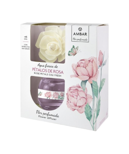 AMBIENTADOR AMBAR PETALOS DE ROSA B/60ML