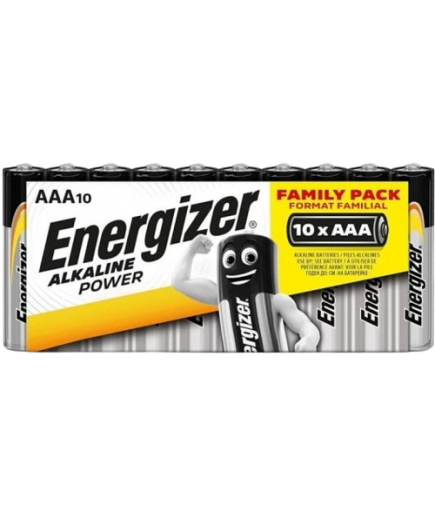 PILAS ENERGIZER ALKALINE LR03 (AAA) B/6+4 UNIDADES
