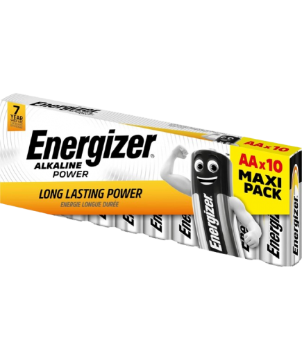 PILAS ENERGIZER ALKALINE LR6  1.5V  B/6+4 UNIDADES