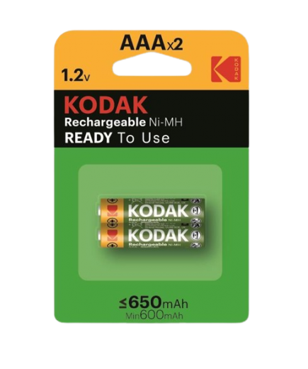 PILAS RECARGABLE KODAK HR3-AAA 650 MAH 1.2V P/2UD