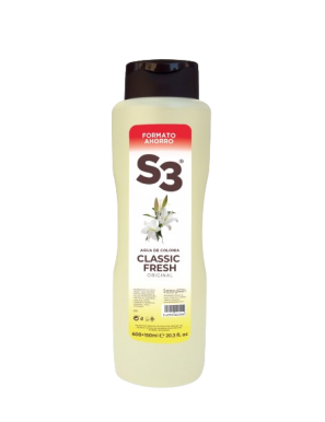 COLONIA S-3  CLASSIC FRESH  BOTELLA  600+150 ML.