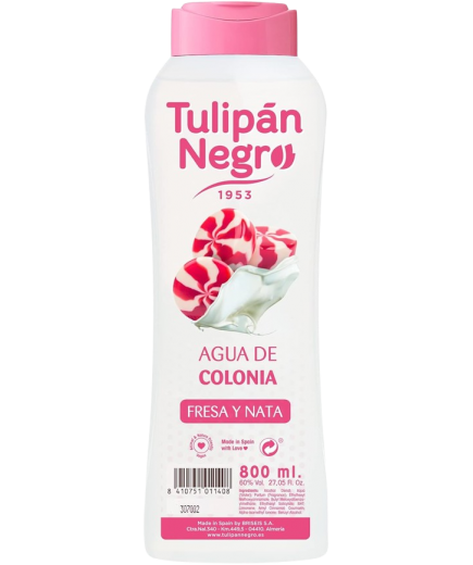 COLONIA TULIPAN NEGRO FRESA Y NATA B/800 ML