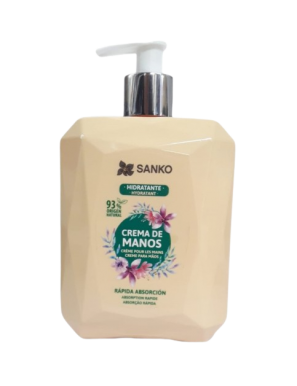 CREMA MANOS SANKO HIDRATANTE DOSIFICADOR 400ML