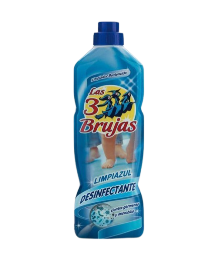 LIMPIADOR CONCENTRADO LIMPIAZUL 3 BRUJAS BOT. 1 L.